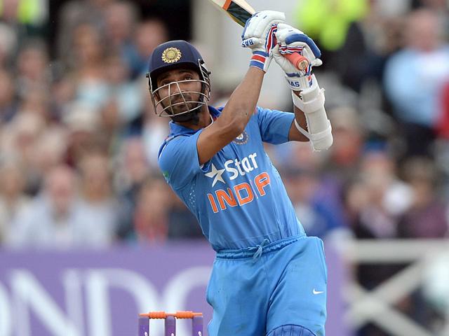 Ajinkya Rahane in action during the fourth day of the second Test between Sri Lanka and India at the P Sara Oval Cricket Stadium in Colombo on August 23, 2015. (Reuters Photo) Ajinkya Rahane in action during the fourth day of the second Test between Sri Lanka and India at the P Sara Oval Cricket Stadium in Colombo on August 23, 2015. (Reuters Photo)