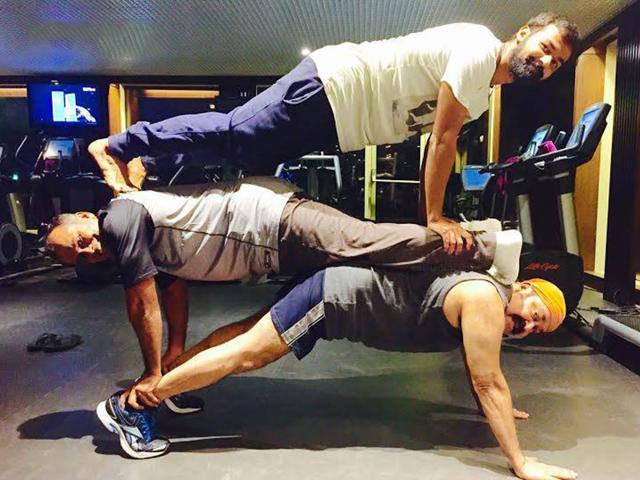 My dad's the strongest! That's what Malayalam great Mohanlal's son Pranav should be saying. (ActorMohanlal/Facebook) My dad's the strongest! That's what Malayalam great Mohanlal's son Pranav should be saying. (ActorMohanlal/Facebook)