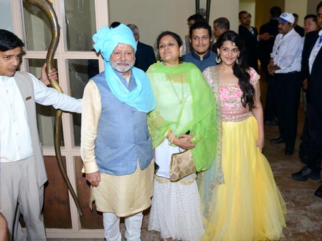Pankaj Kapur and Supriya Pathak also posed for the media. (Photo: Waseem Gashroo/ HT) Pankaj Kapur and Supriya Pathak also posed for the media. (Photo: Waseem Gashroo/ HT)