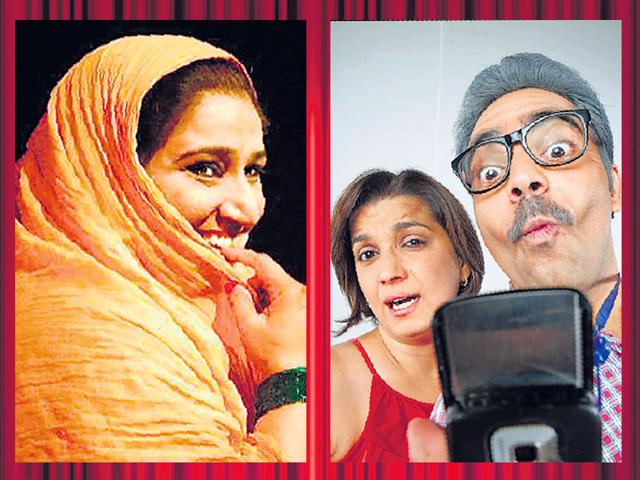 A-performance-still-from-Kambakht-Bilkul-Aurat-left-A-still-from-Laughter-Therapy-a-sequel-to-The-Class-Act A-performance-still-from-Kambakht-Bilkul-Aurat-left-A-still-from-Laughter-Therapy-a-sequel-to-The-Class-Act