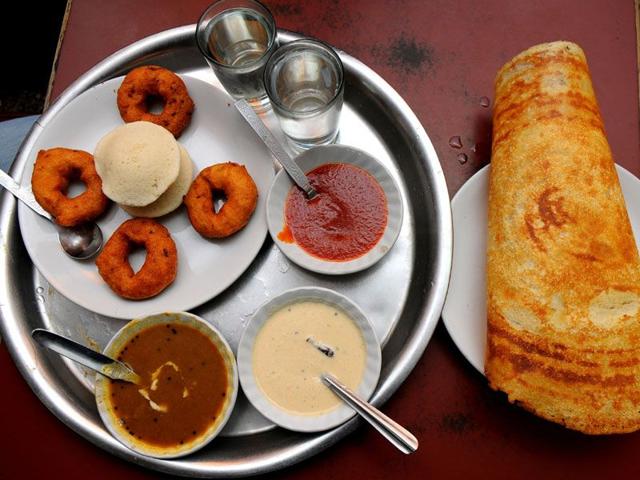 Idli, vada, and sambhar are among the most trusted items in terms of taste. Ravi Kumar/HT