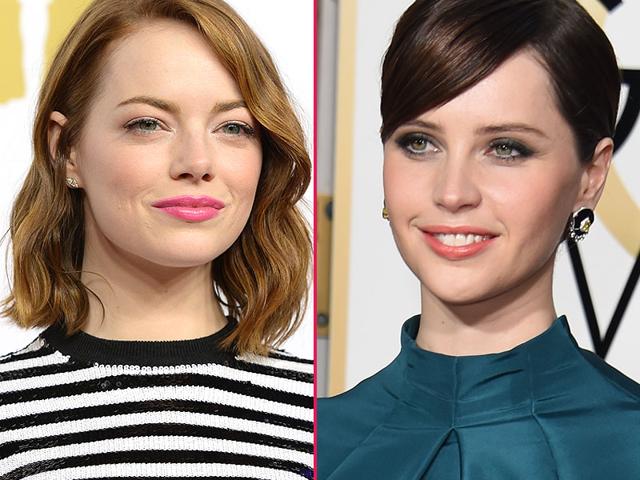 Ever since the flapper girls of the 1920s realised the power of a stained pout, lipstick has been a beauty staple for millions of women. Here's a look at celebs whose lipstick game has been on point this year. Emma Stone (L) usually goes for a bold, heavily accentuated eye on the red carpet, so when she turned up at the Oscars Nominees' Luncheon earlier this year wearing this fresh, acidic candy colored pink lippy we were delighted. A matte foundation with just a hint of apricot blush made sure her pout was the main talking point. Coral has been a huge trend this year, as demonstrated perfectly by the flawless Felicity Jones (R) at this year's Golden Globes in January. The British star used a sweep of navy eyeshadow and slightly disheveled brow to accentuate her hazel peepers and put the focus on the strong but natural-looking lip color. (Photos: AFP) Ever since the flapper girls of the 1920s realised the power of a stained pout, lipstick has been a beauty staple for millions of women. Here's a look at celebs whose lipstick game has been on point this year. Emma Stone (L) usually goes for a bold, heavily accentuated eye on the red carpet, so when she turned up at the Oscars Nominees' Luncheon earlier this year wearing this fresh, acidic candy colored pink lippy we were delighted. A matte foundation with just a hint of apricot blush made sure her pout was the main talking point. Coral has been a huge trend this year, as demonstrated perfectly by the flawless Felicity Jones (R) at this year's Golden Globes in January. The British star used a sweep of navy eyeshadow and slightly disheveled brow to accentuate her hazel peepers and put the focus on the strong but natural-looking lip color. (Photos: AFP)