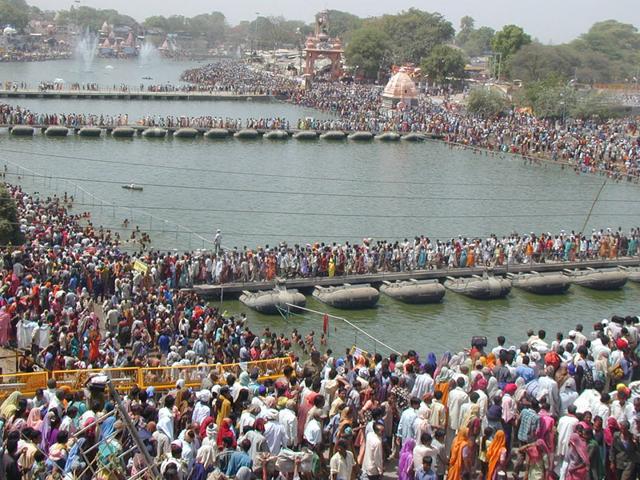 The-state-government-expects-nearly-5-crore-devotees-to-visit-Ujjain-over-a-one-month-period-to-take-a-dip-in-the-holy-Kshipra-during-the-mega-fair-that-will-be-held-from-April-22-to-May-21-2016-Shankar-Mourya-HT-file-photo The-state-government-expects-nearly-5-crore-devotees-to-visit-Ujjain-over-a-one-month-period-to-take-a-dip-in-the-holy-Kshipra-during-the-mega-fair-that-will-be-held-from-April-22-to-May-21-2016-Shankar-Mourya-HT-file-photo