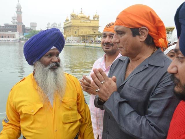 The Congress Rajya Sabha MP is a regular visitor at the Golden Temple. Sameer Sehgal/HT