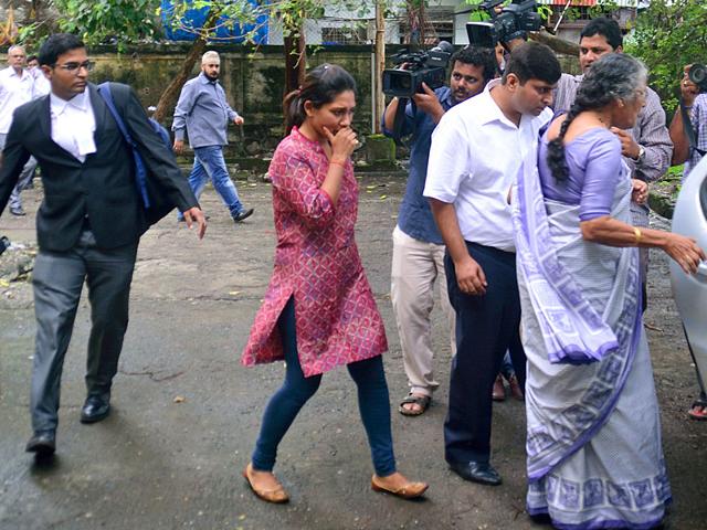 Mumbai lawyer Janhavi Gadkar at the Kurla metropolitan magistrate court in Mumbai. She is accused of mowing down two persons in Mumbai under the influence of alcohol. (Photo credit: Prashant Waydande)
