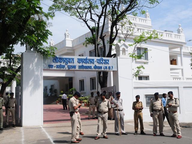 The Lokyaukta office in Bhopal. (Mujeeb Faruqui/HT photo)