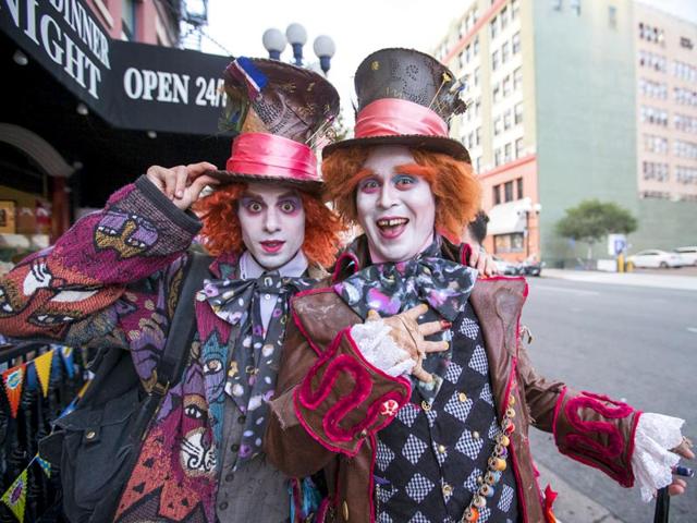 Cosplayers dressed as Mad-Hatter from Alice in Wonderland at the San Diego Comic Con. (Reuters)
