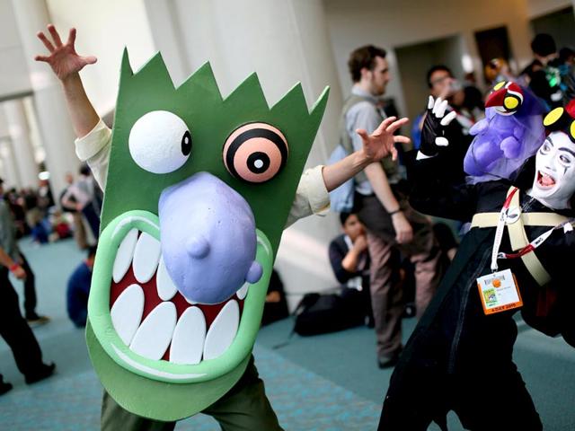 Ooga Booga Booga! Cosplayers having a good time at the annual event. (Reuters)