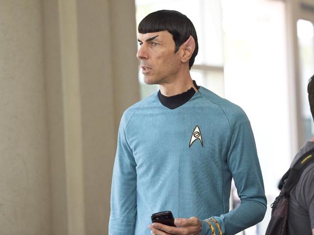 A man dressed as Spock from the television show Star Trek. The resemblance is uncanny. (AFP Photo)