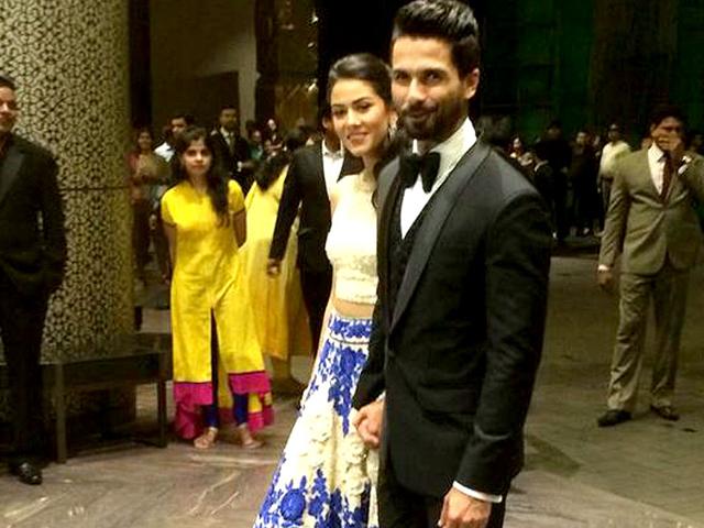 Shahid, Mira's Sangeet: The Bride Wore an Anita Dongre Lehenga