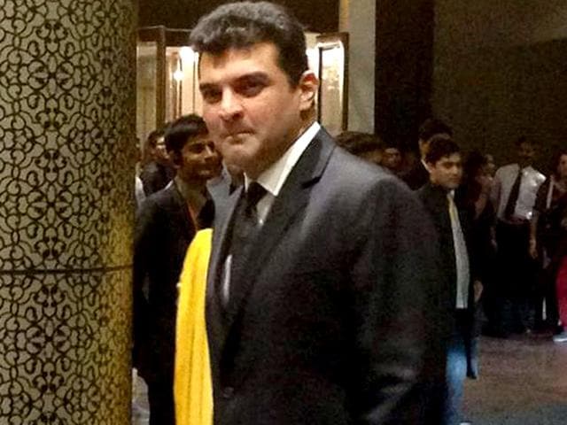 Siddharth Roy Kapoor, UTV Chief, posed for the shutterbugs.