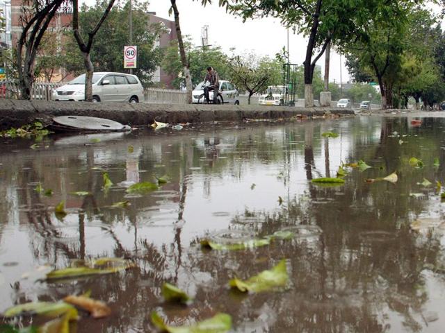 Civic body apathy came to the fore again as many parts of the city were drowned under rain water. JS Grewal/HT