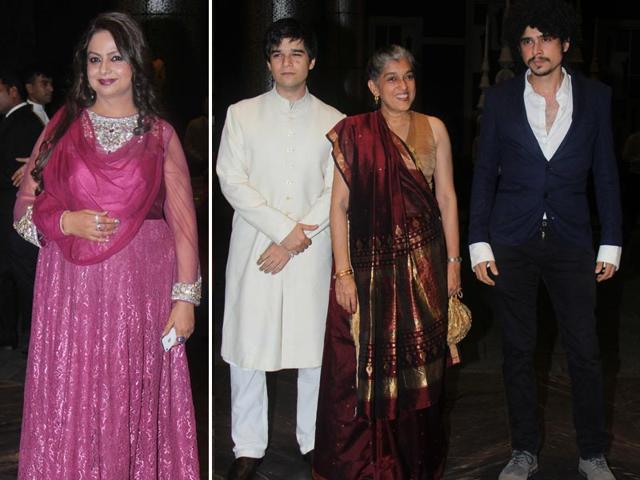 Shahid's mom Nilima Azim was one of the first to arrive at the venue. Ratna Pathak was also seen with her sons Vivaan Shah (left) and Imaad Shah. 