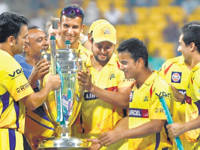 Chennai Super Kings, seen here with the 2014 CLT20 trophy, have been one of the most successful T20 teams. They won’t be seen for two years. (Ajay Aggarwal / HT File) Chennai Super Kings, seen here with the 2014 CLT20 trophy, have been one of the most successful T20 teams. They won’t be seen for two years. (Ajay Aggarwal / HT File)