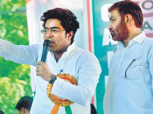 TMC MP Abhishek Banerjee’s comment has landed the party in trouble. (Sanjeev Verma/ HT File) TMC MP Abhishek Banerjee’s comment has landed the party in trouble. (Sanjeev Verma/ HT File)