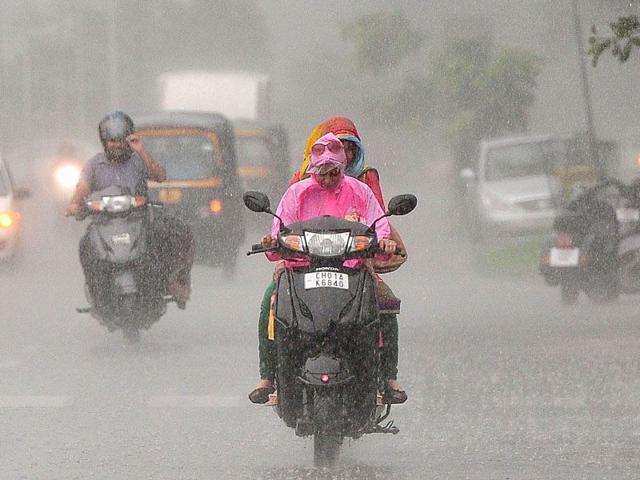Rain brought both happiness and joy to people in the region as it continued to lash the region. (HT Photo)