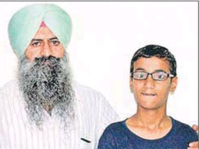 Gaurav, a student of SOREM-36, along with skating coach Jaswinder Singh Goldy, will be part of the squad for the World Summer Games scheduled to be held at Los Angles in USA. (HT Photo)