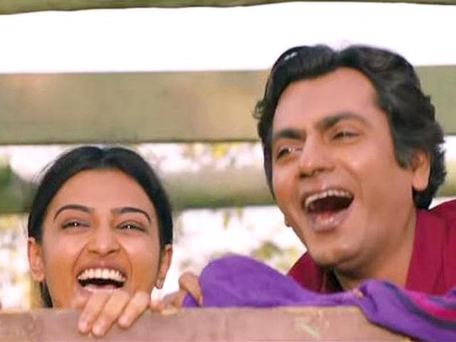 Radhika Apte and Nawazuddin Siddiqui in a still from Manjhi - The Mountain Man.