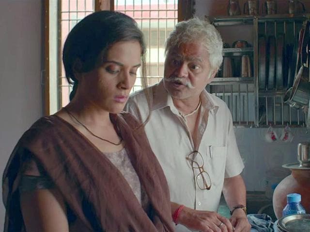 Richa Chadha and Sanjay Mishra in a still from Neeraj Ghaywan's Masaan that hits theatres on July 24.