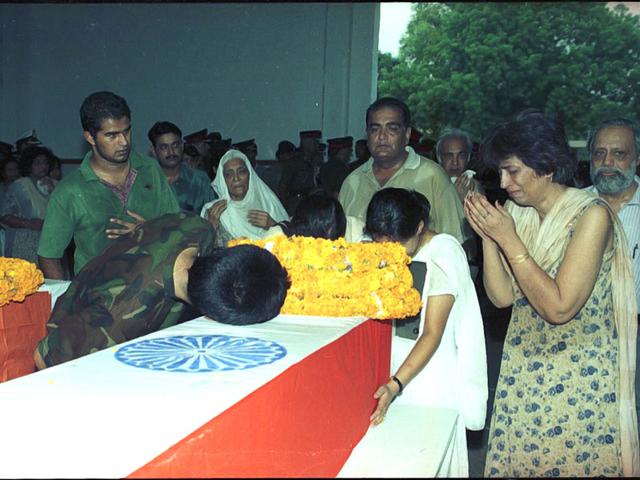 1989 - Kargil War Martyrs Battles Army - HT Photo.