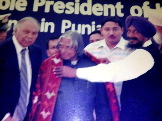 Former President APJ Abdul Kalam Azad visited Gehri Buttar village in 2005. HT file Photo