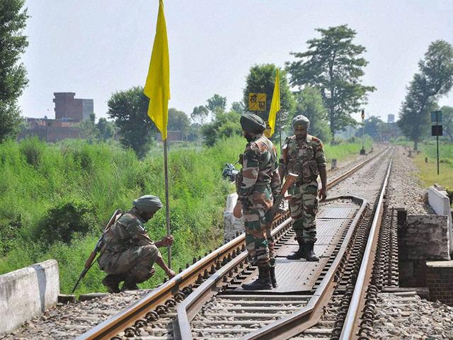 The night vision device was found near a stretch of the Amritsar-Pathankot railway track to which five improvised explosive devices (IEDs) were tied to derail a passing train. (PTI File Photo) The night vision device was found near a stretch of the Amritsar-Pathankot railway track to which five improvised explosive devices (IEDs) were tied to derail a passing train. (PTI File Photo)