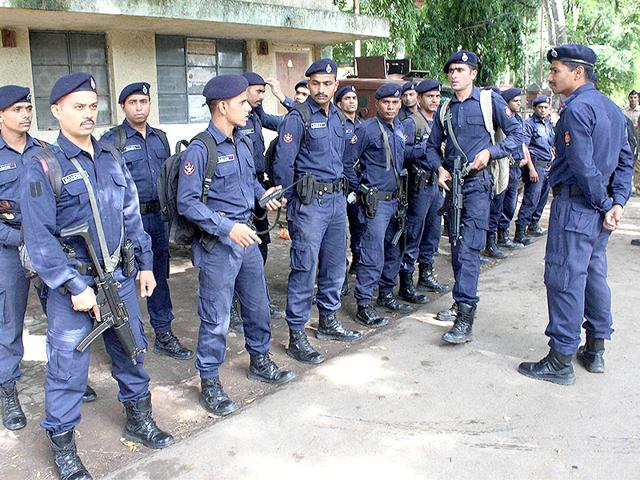 Tight police security outside the Central Jail where 1993 Mumbai blast convict Yakub Memon is lodged. (PTI Photo) Tight police security outside the Central Jail where 1993 Mumbai blast convict Yakub Memon is lodged. (PTI Photo)