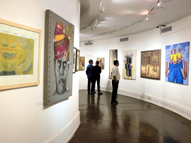 An ongoing exhibition at the NGMA puts Maharashtra in focus, with 175 artists from all across the state, and works spanning 100 years. (Pratham Gokhale/HT photo) An ongoing exhibition at the NGMA puts Maharashtra in focus, with 175 artists from all across the state, and works spanning 100 years. (Pratham Gokhale/HT photo)