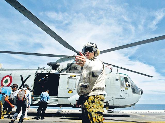 The US and India are both maritime powers. Our navies engage in regular joint exercises. We can do more, such as increasing our intelligence exchanges and collaborating on piracy, counter-terrorism, the illegal drug trade and human trafficking, writes Richard Verma. (Reuters Photo) The US and India are both maritime powers. Our navies engage in regular joint exercises. We can do more, such as increasing our intelligence exchanges and collaborating on piracy, counter-terrorism, the illegal drug trade and human trafficking, writes Richard Verma. (Reuters Photo)