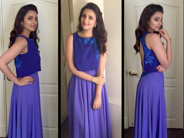 Parineeti Chopra shares this picture showing her in a Manish Malhotra dress on social media as she gears up for the India Day Parade in New York. (Photo: Instagram/parineetichopra)