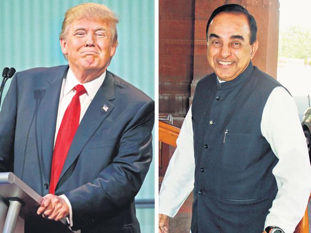 Political correctness has become despotic and stifling. In Donald Trump (left) and Subramanian Swamy (right) and others of their type, people find an outlet. (Reuters photo)