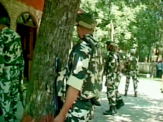 Security tightened after militants attacked a police post in Sopore. (ANI Photo)