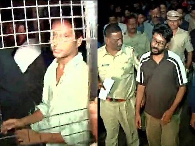 Five students were arrested by police under sec 353 of IPC by a complaint filed by Prashant Pathrabe, director of FTII. (Image via Twitter, @Ani_news) Five students were arrested by police under sec 353 of IPC by a complaint filed by Prashant Pathrabe, director of FTII. (Image via Twitter, @Ani_news)