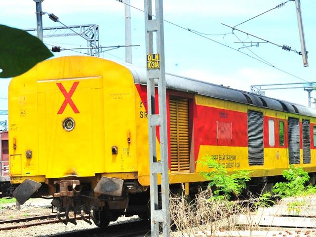 Twenty German-made new LHB AC coaches are getting rusted in Kollam (south Kerala) railway yard for more than eight months now. Climbers, creepers and rodents have made it a perfect dwelling. (HT Photo) Twenty German-made new LHB AC coaches are getting rusted in Kollam (south Kerala) railway yard for more than eight months now. Climbers, creepers and rodents have made it a perfect dwelling. (HT Photo)
