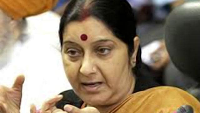 External affairs minister Sushma Swaraj was being treated for pneumonia and the infection had also caused mild renal impairment. (HT File Photo)