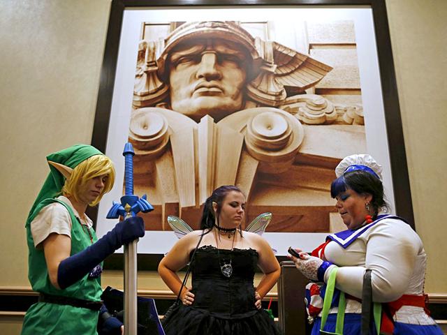 Zelda? We are just guessing! And is that Popeye? (Reuters/ Jim Young) Zelda? We are just guessing! And is that Popeye? (Reuters/ Jim Young)