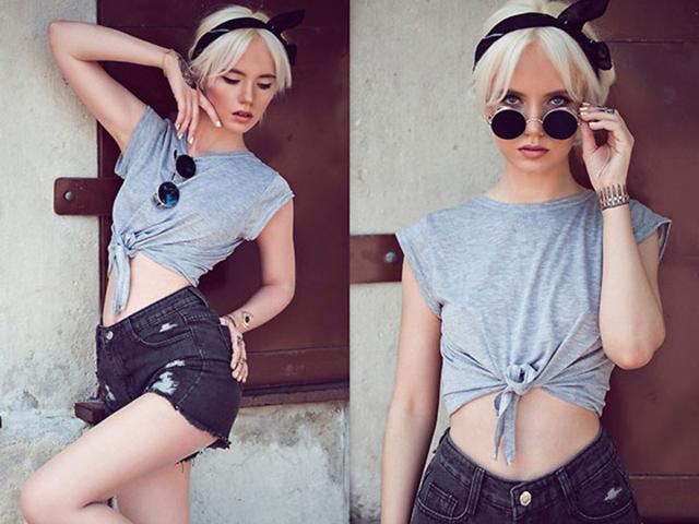High-waisted shorts are one of the easiest looks this season. When you pair them with a crop top, you’ll be both music festival and beach-ready. High-waisted shorts are one of the easiest looks this season. When you pair them with a crop top, you’ll be both music festival and beach-ready.