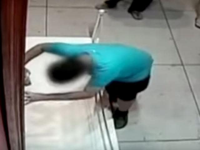 Boy trips in museum punches hole through million dollar painting