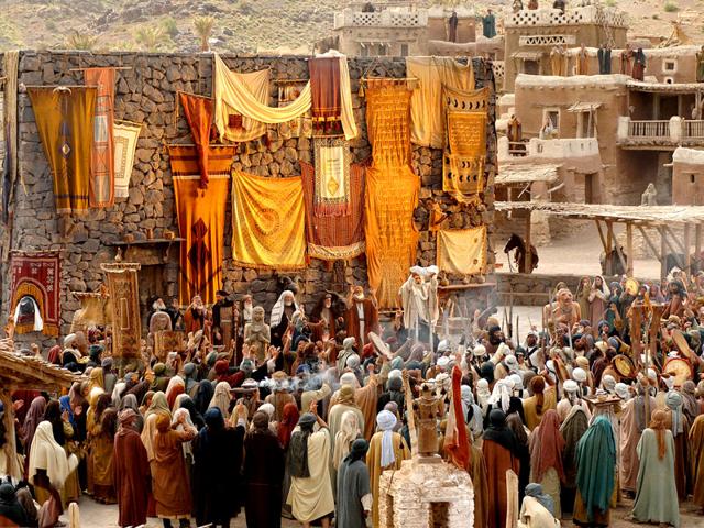 Actors perform on the set of the new Iranian film, Muhammad, by acclaimed filmmaker Majid Majidi. (AFP) Actors perform on the set of the new Iranian film, Muhammad, by acclaimed filmmaker Majid Majidi. (AFP)