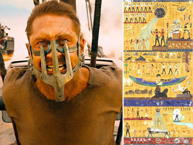 Witness this! Incredible Mad Max: Fury Road hieroglyph art. (Twitter)