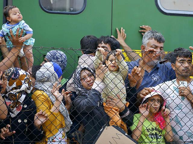 Migrants were left stranded at the Bicske railway station near Budapest in Hungary, as they refused to go to a asylum seekers' camp. Police barred entry to some 2,000 migrants as Hungary says they must be registered, as per European Union rules. (Reuters/Leonhard Foeger) Migrants were left stranded at the Bicske railway station near Budapest in Hungary, as they refused to go to a asylum seekers' camp. Police barred entry to some 2,000 migrants as Hungary says they must be registered, as per European Union rules. (Reuters/Leonhard Foeger)