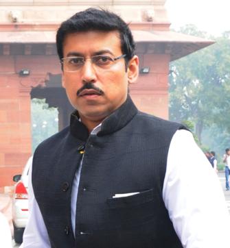 Minister of state for information and broadcasting Rajyavardhan Singh Rathore.(File photo)