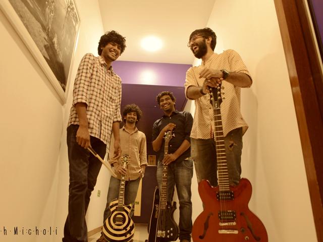 Aankh Micholi is a four-piece folk/fusion alternative rock band that includes Indian regional sounds and Sanskrit shlokas in their compositions. Aankh Micholi is a four-piece folk/fusion alternative rock band that includes Indian regional sounds and Sanskrit shlokas in their compositions.