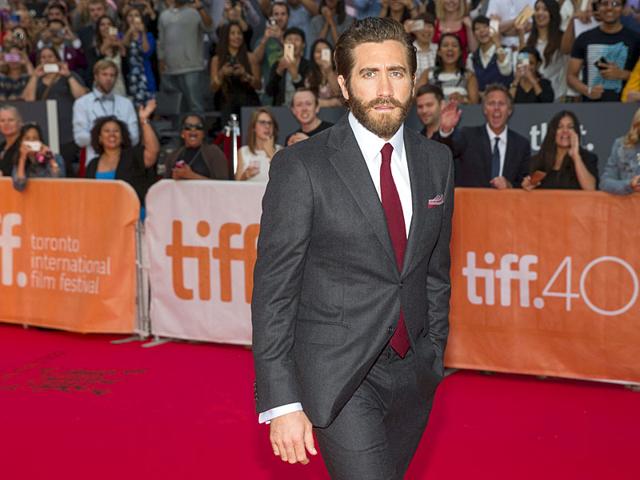Jake Gyllenhaal in demolition mode at the red carpet premiere of his new film Demolition at the 40th Toronto International Film Festival. (Reuters) Jake Gyllenhaal in demolition mode at the red carpet premiere of his new film Demolition at the 40th Toronto International Film Festival. (Reuters)