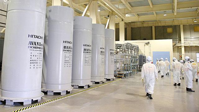 Japan's Tokyo Electric Power Co. displays the filtering facility to purify groundwater at the crippled Fukushima Daiichi Nuclear Power Plant in Okuma, Fukushima Prefecture. (AFP File Photo)