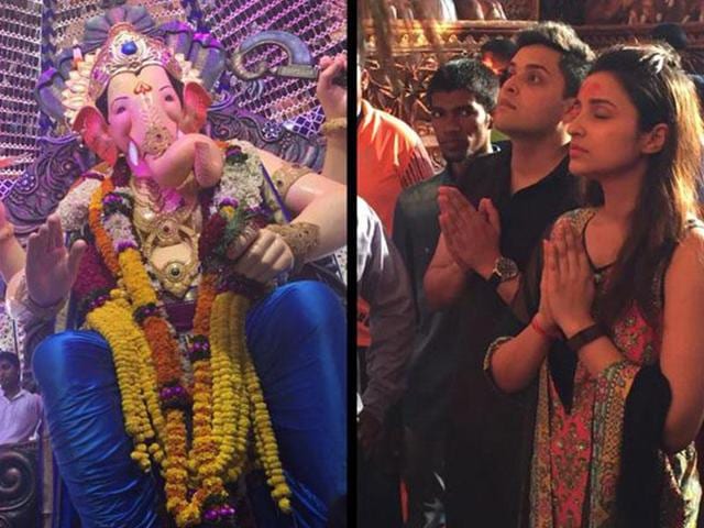 Bollywood actor Parineeti Chopra offers her prayers to lord Ganesh marking Ganesh Chaturthi. (Twitter/ParineetiChopra) Bollywood actor Parineeti Chopra offers her prayers to lord Ganesh marking Ganesh Chaturthi. (Twitter/ParineetiChopra)