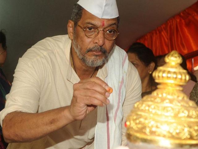 Nana Patekar offers prayers to a statue of the elephant-headed Hindu god Lord Ganesh to mark the Hindu festival Ganesh Chaturthi in Mumbai on September 17, 2015. (AFP Photo) Nana Patekar offers prayers to a statue of the elephant-headed Hindu god Lord Ganesh to mark the Hindu festival Ganesh Chaturthi in Mumbai on September 17, 2015. (AFP Photo)
