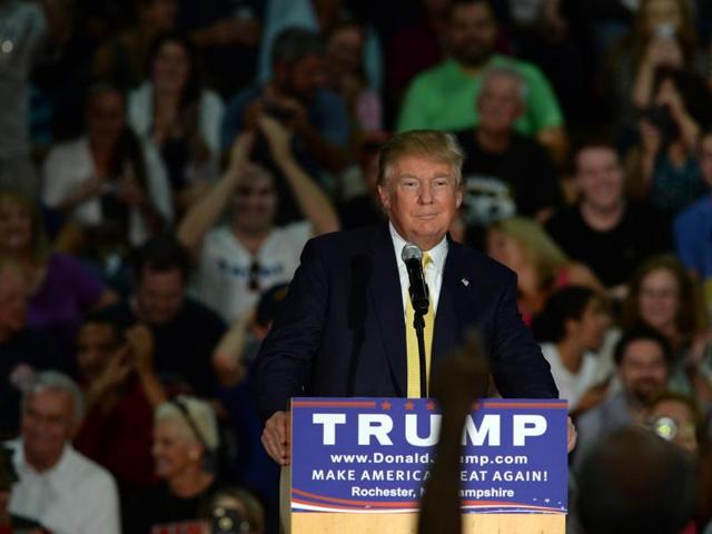 Republican Presidential candidate Donald Trump speaks during a town hall event at Rochester , New Hampshire. He declined to correct a questioner who incorrectly stated that President Barack Obama is Muslim. (AFP) Republican Presidential candidate Donald Trump speaks during a town hall event at Rochester , New Hampshire. He declined to correct a questioner who incorrectly stated that President Barack Obama is Muslim. (AFP)