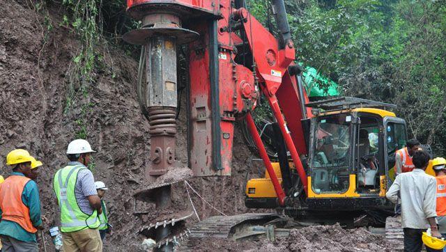 The mammoth machine drilled 35m into the Bilaspur tunnel in 24 hours until late Friday evening when it collapsed. The mammoth machine drilled 35m into the Bilaspur tunnel in 24 hours until late Friday evening when it collapsed.