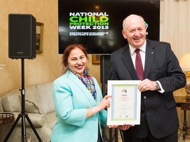 Amrit Versha is the first recipient of National Association for Prevention of Child Abuse and Neglect. HT/Photo